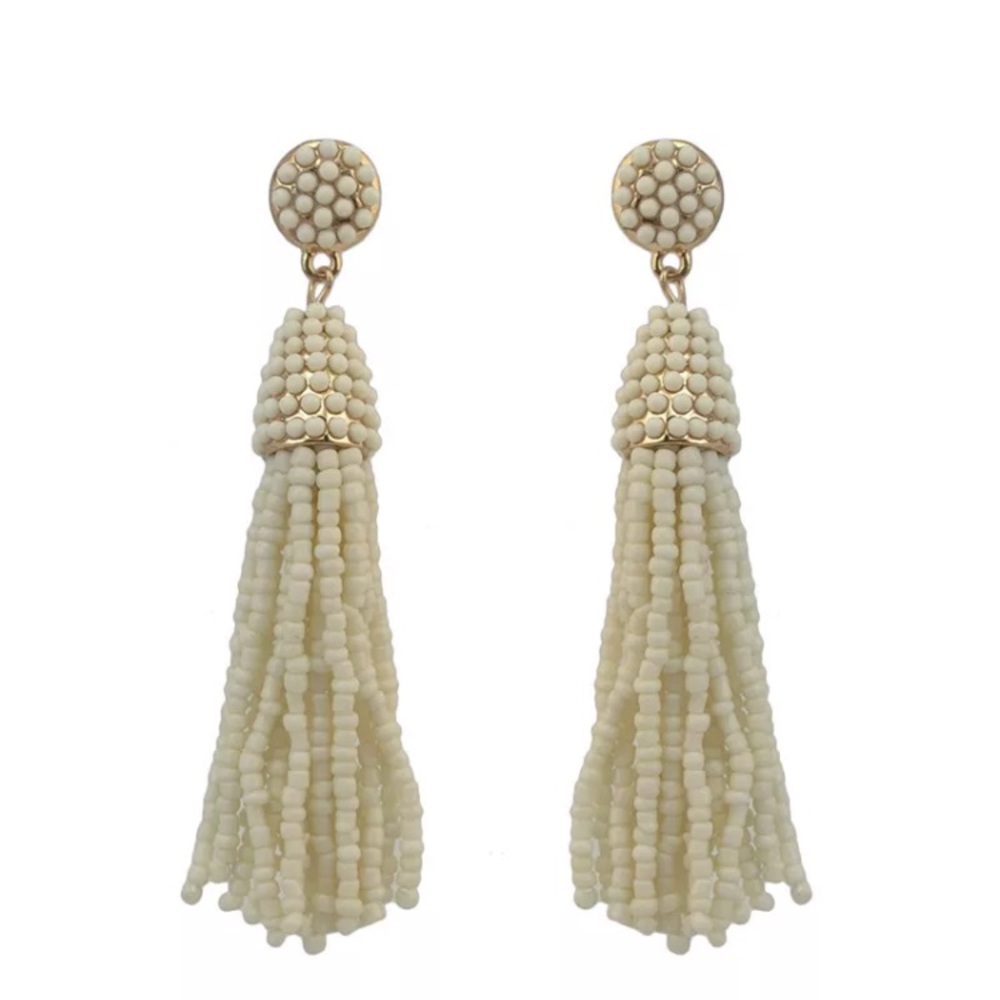 Beaded Tassel Earrings